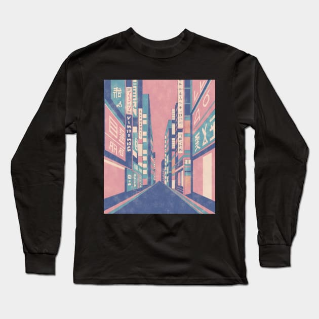 Tokyo - future City Long Sleeve T-Shirt by AnimeVision